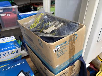 2 X BOXES OF NEW SHIRTS + JACKETS