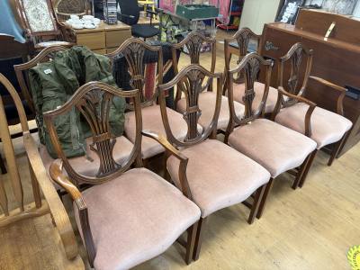 8 X MAHOGANY CHAIRS