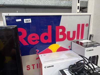 REDBULL LIGHT UP SIGN 