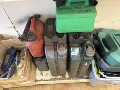 LOT OF FUEL + JERRY CANS