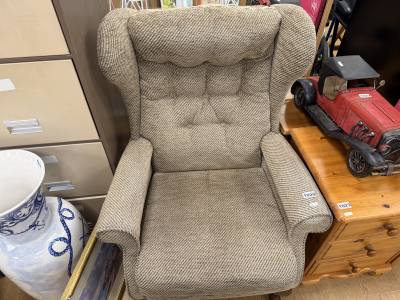 FABRIC WINGBACK ARMCHAIR