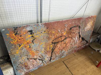 ABSTRACT PAINTING ON CANVAS