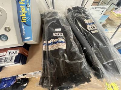 5 X PACKS OF 100 ZIP TIES