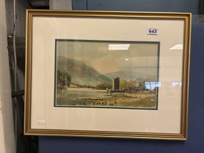 UNSIGNED WATERCOLOUR