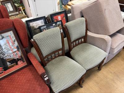 4 X VICTORIAN STYLE DINING CHAIRS