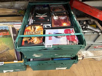 2 X BOXES OF DVDS