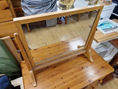 OAK VANITY MIRROR