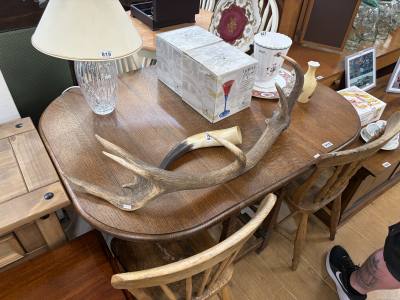 DROP LEAF TABLE + 2 X CHAIRS