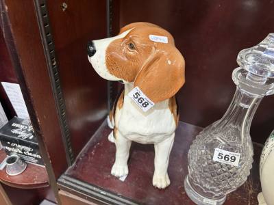LARGE FIRESIDE BESWICK BEAGLE DOG