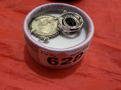 2 X SILVER PENDANTS