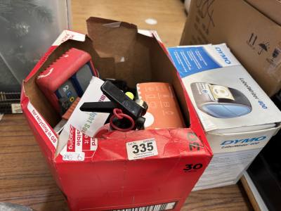 BOX LOT + LABEL WRITER 