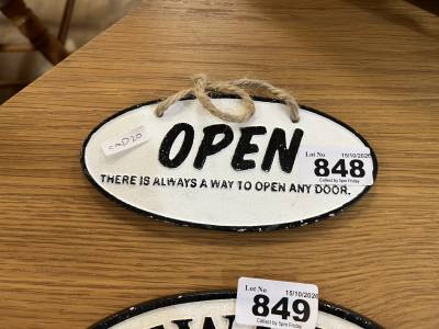 ''OPEN'' SIGN