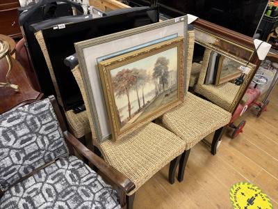 4 X WICKER CHAIRS