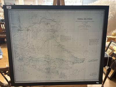 FRAMED ARGENTINA MAP