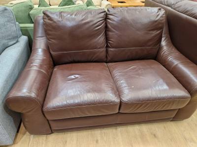 TWO SEATER LEATHER COUCH