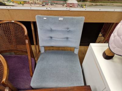 LIGHT BLUE GOTHIC STYLE ACCENT CHAIR