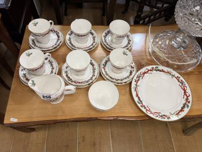 ROYAL WORCESTER HOLLY RIBBONS TEA SET