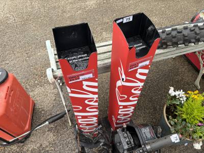 2 X COCA COLA DISPLAY STANDS