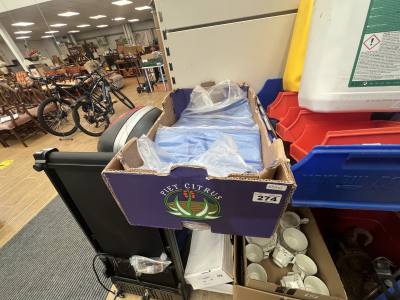BOX OF SHOP BAGS