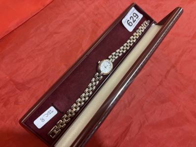 SOLID SILVER LADIES GENEVE WATCH