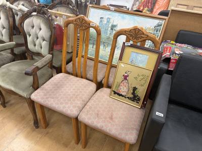 4 X DINING CHAIRS
