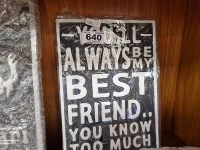 CAST BEST FRIEND SIGN