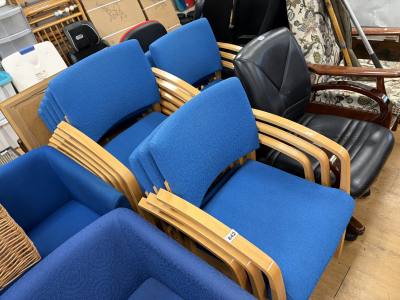11 X STACKING CHAIRS