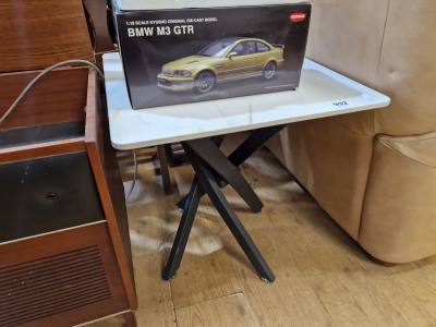 GLASS TOP SIDE TABLE