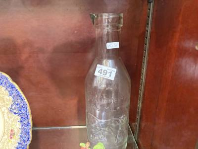 GLASS MILK BOTTLE