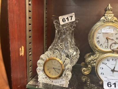 WATERFORD CLOCK + TYRONE VASE
