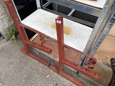 PAIR OF SEAT ENDS