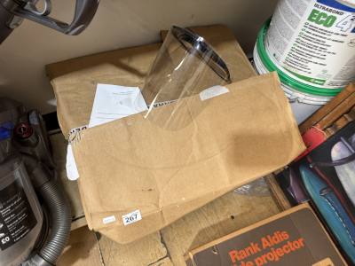 BOX OF FACE VISORS