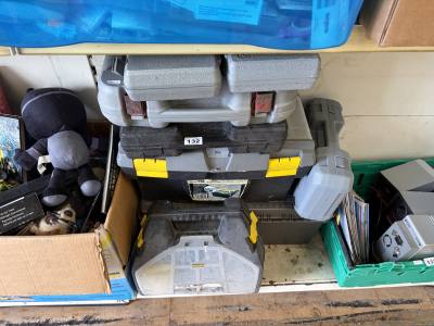 LOT OF EMPTY TOOL BOXES