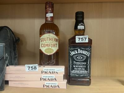 70CL BOTTLE OF JACK DANIELS + SOUTHERN COMFORT
