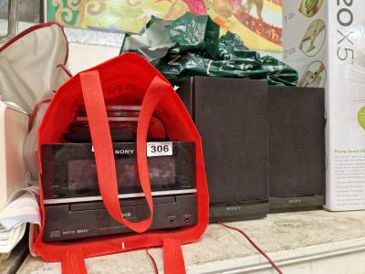 SONY STEREO, SPEAKERS + CDS
