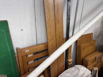 OAK SINGLE BED FRAME