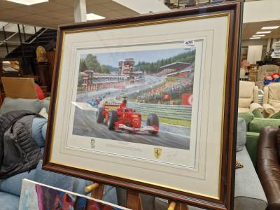 SIGNED M. SCHUMACHER F1 PRINT