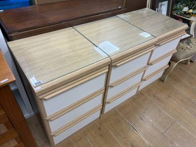 3 X BEDSIDE CHESTS