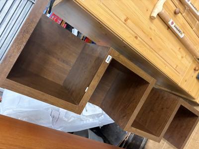WALNUT EFFECT BOOKCASE