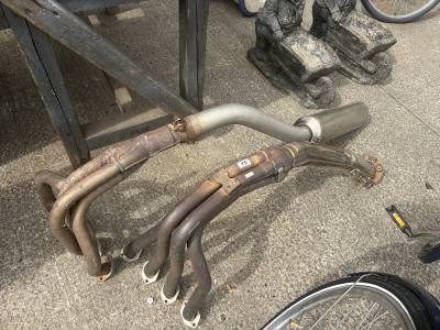2 X MOTORBIKE EXHAUSTS