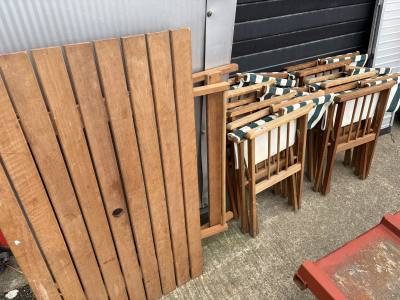 GARDEN TABLE + 6 X CHAIRS