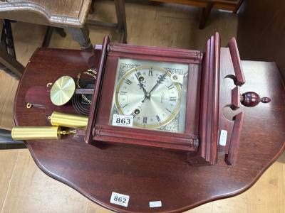 MAHOGANY WALL CLOCK