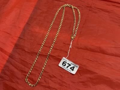 9CT GOLD CURB CHAIN (17.2 GRAMS)