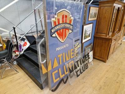 3 X MATINEE CLUB SIGNS