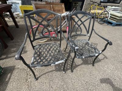 2 METAL CHAIRS