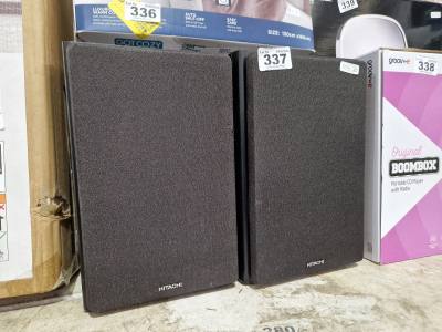 PAIR OF HITACHI SPEAKERS (NO LEAD)