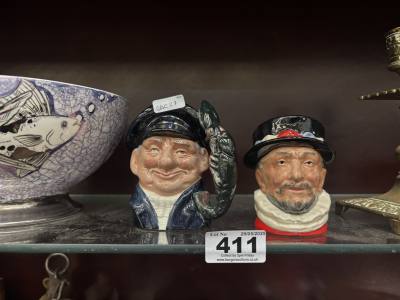 DOULTON BEEFEATER + LOBSTER MAN JUGS