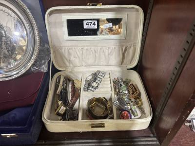JEWELLERY BOX + WATCHES
