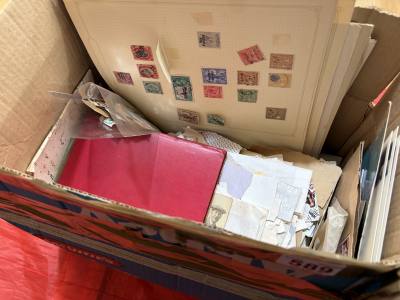 BOX OF STAMPS