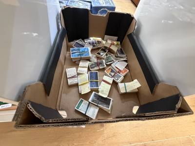 BOX OF CIGARETTE CARDS